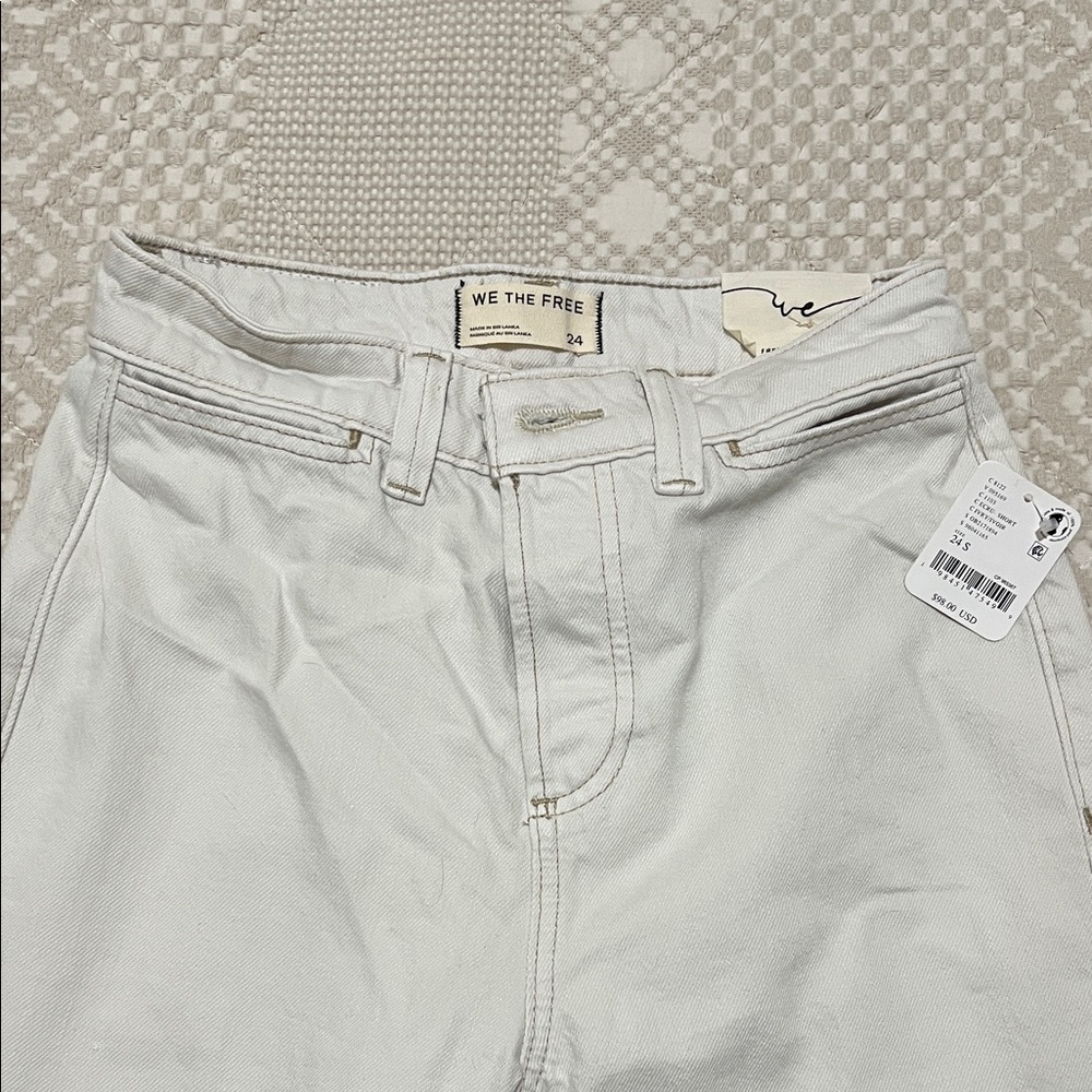 NWT We The Free Cream High-Waisted Jeans